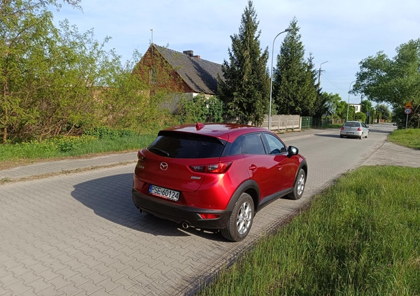 Mazda CX-3 cena 72500 przebieg: 66000, rok produkcji 2018 z Śrem małe 137